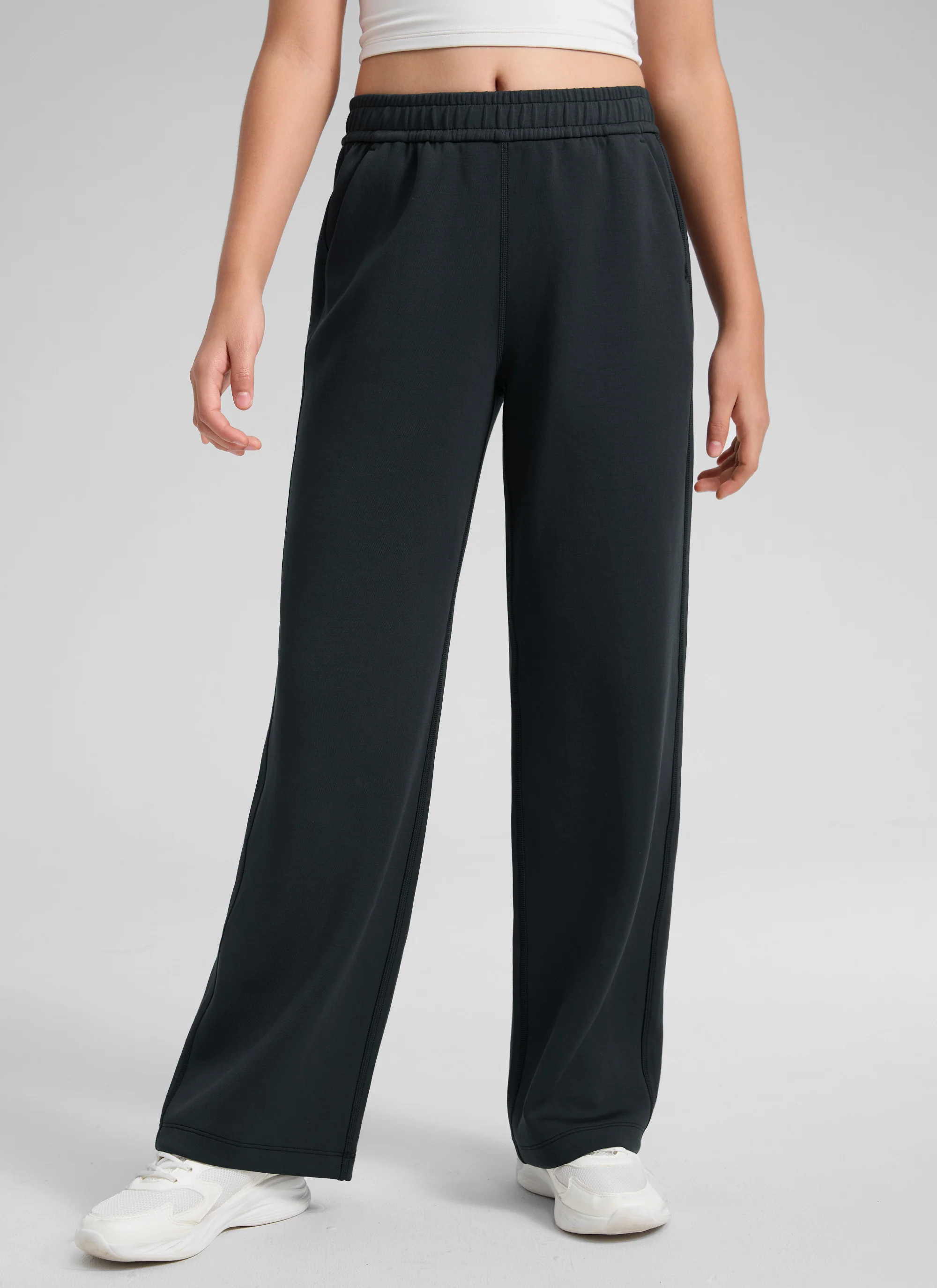 SoftAura Girls High Rise Wide Leg Sweatpant - Image 14