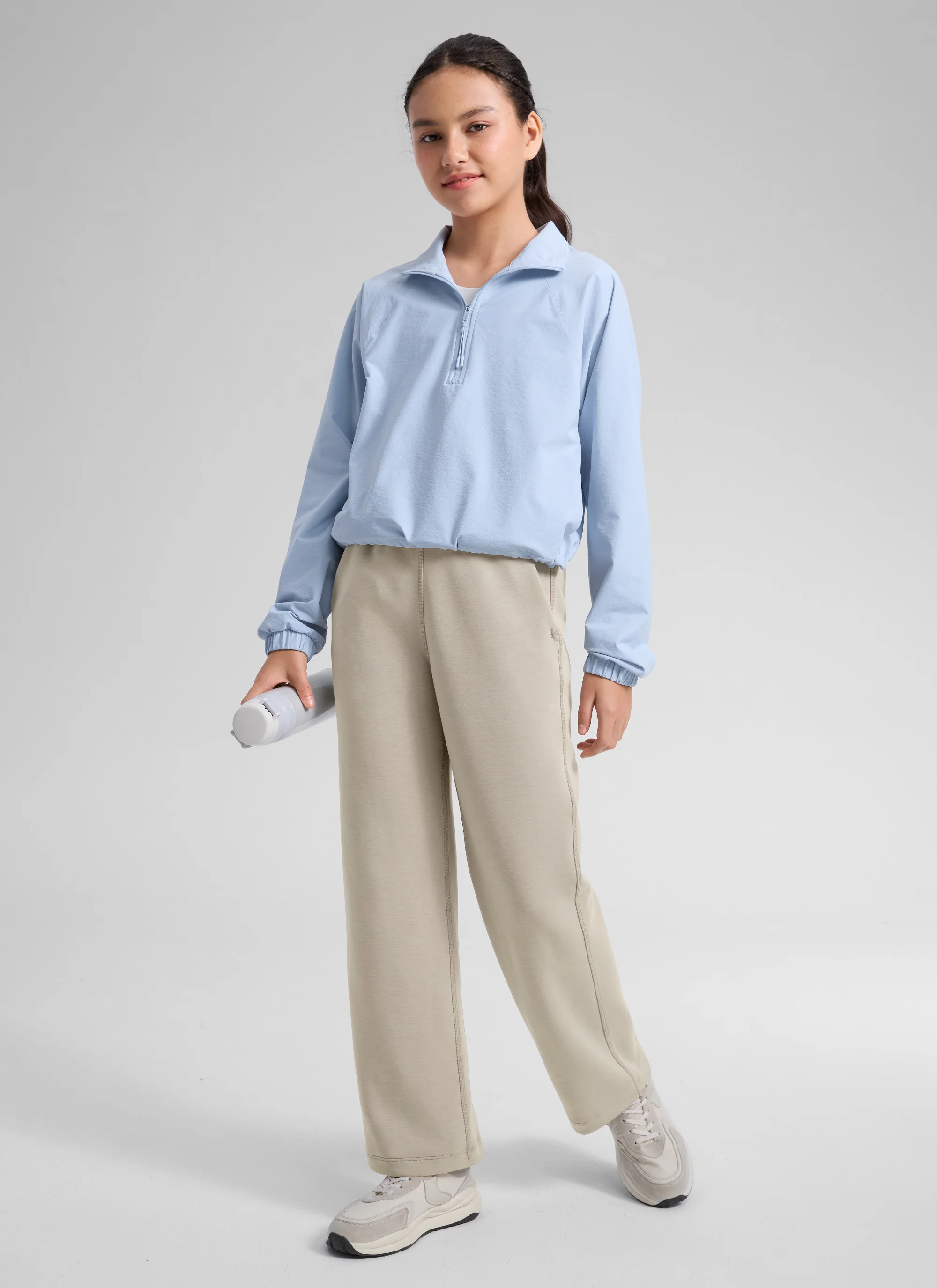 SoftAura Girls High Rise Wide Leg Sweatpant - Image 3