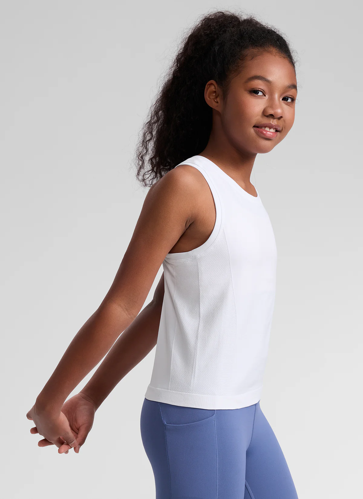 Girls Seamless Waist Length Tank - Image 24