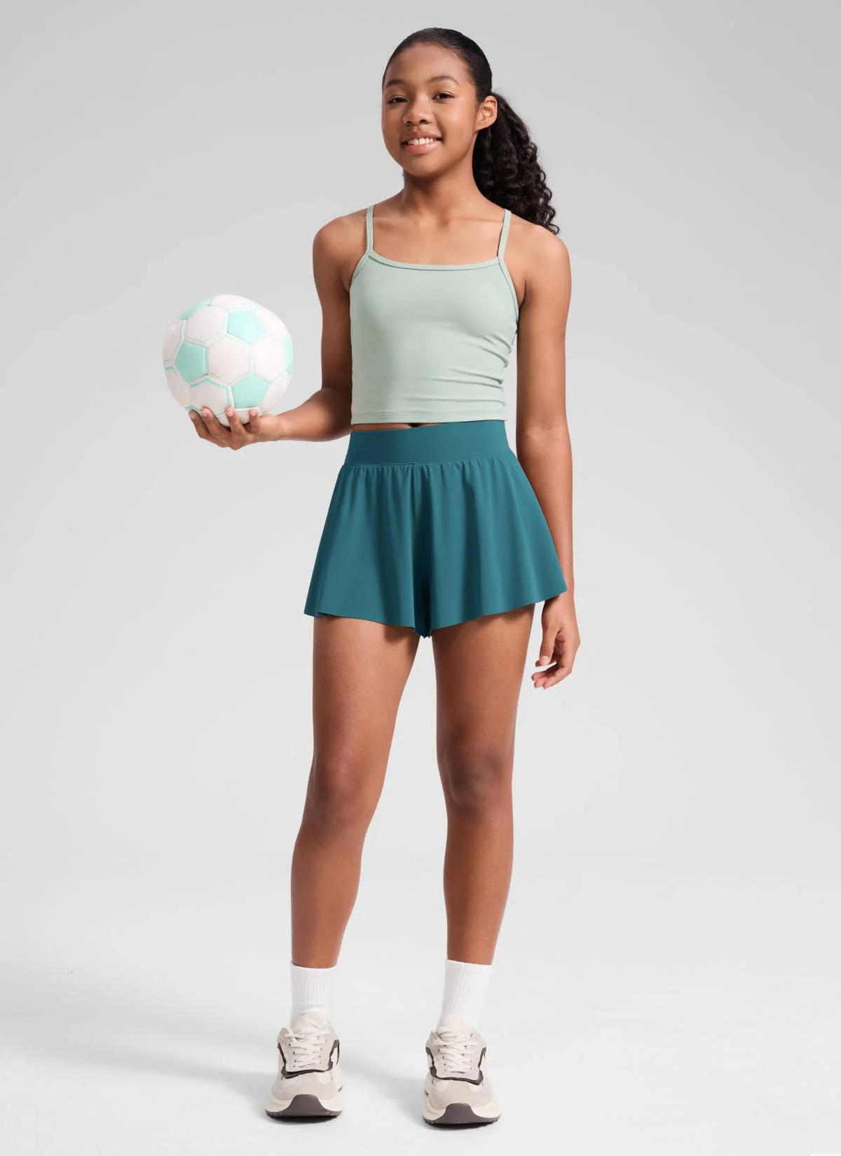 Girls High Rise 2 in 1 Flowy Sport Shorts 2.5'' - Image 30
