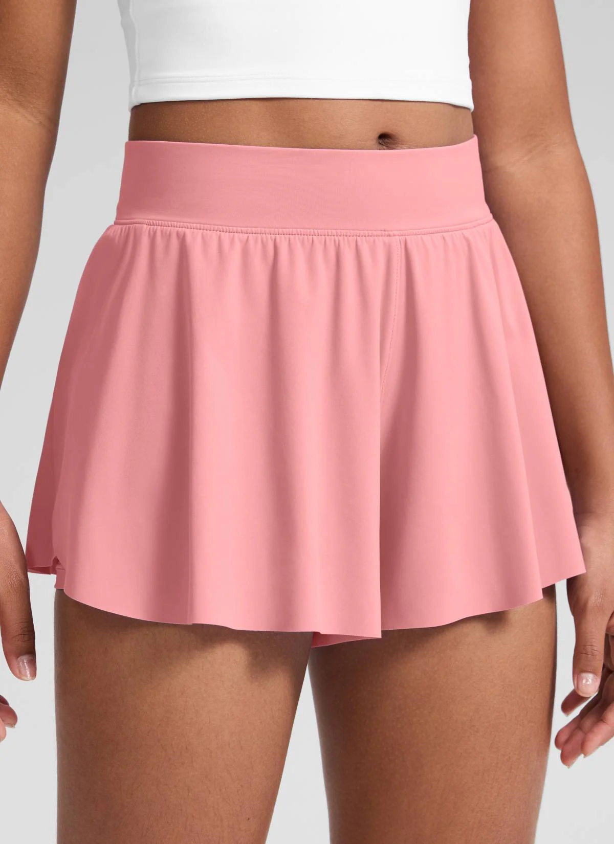 Girls High Rise 2 in 1 Flowy Sport Shorts 2.5'' - Image 33