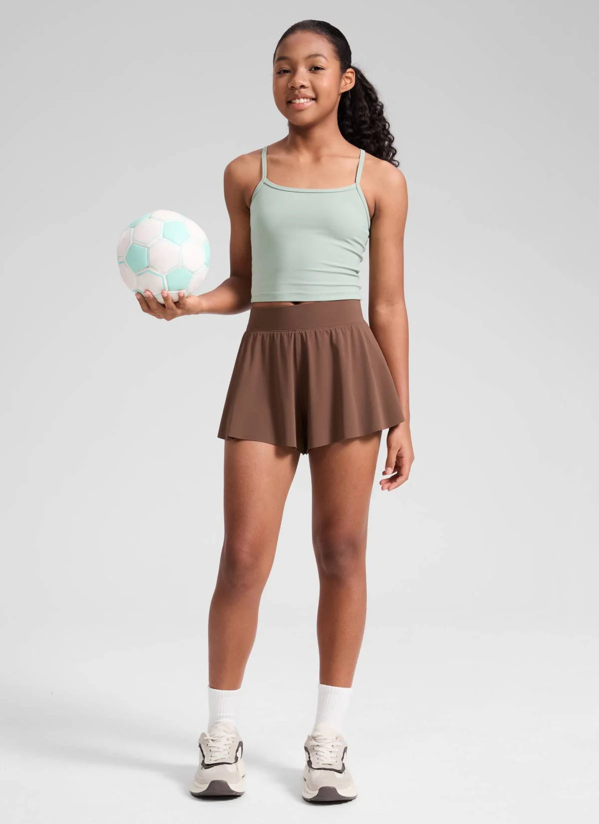 Girls High Rise 2 in 1 Flowy Sport Shorts 2.5'' - Image 42