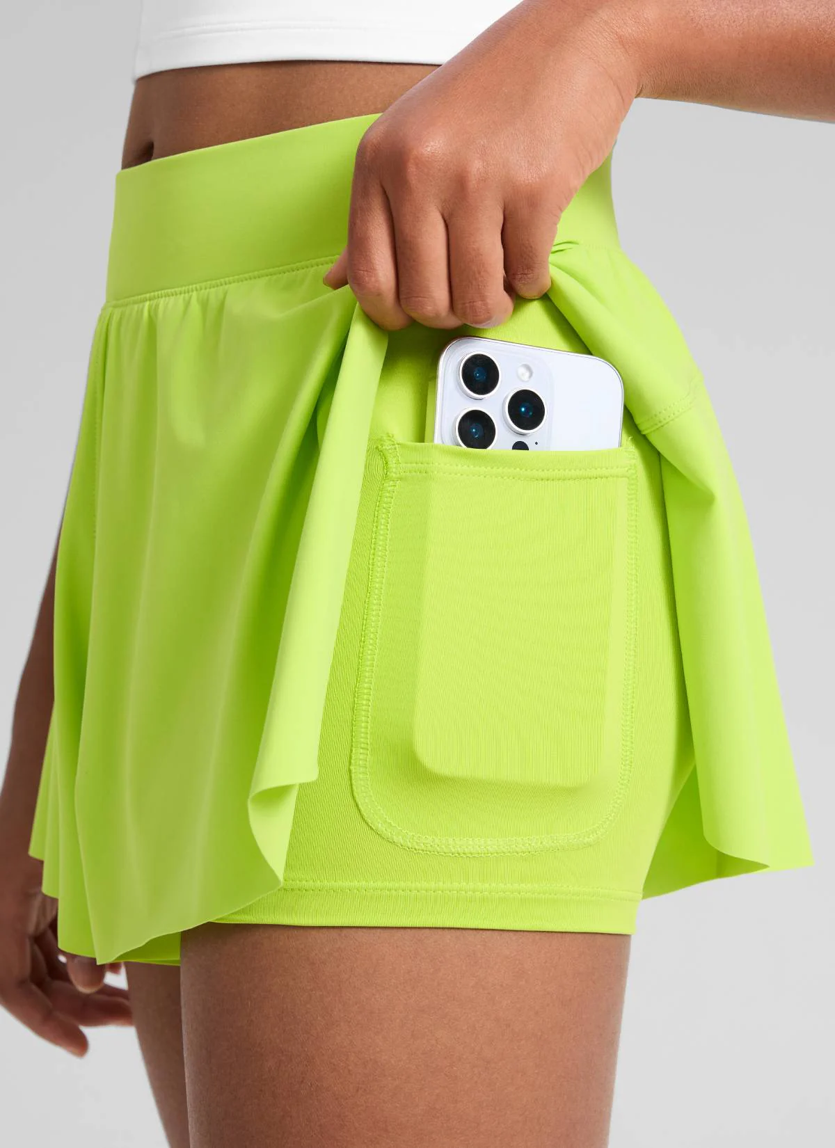Girls High Rise 2 in 1 Flowy Sport Shorts 2.5'' - Image 5
