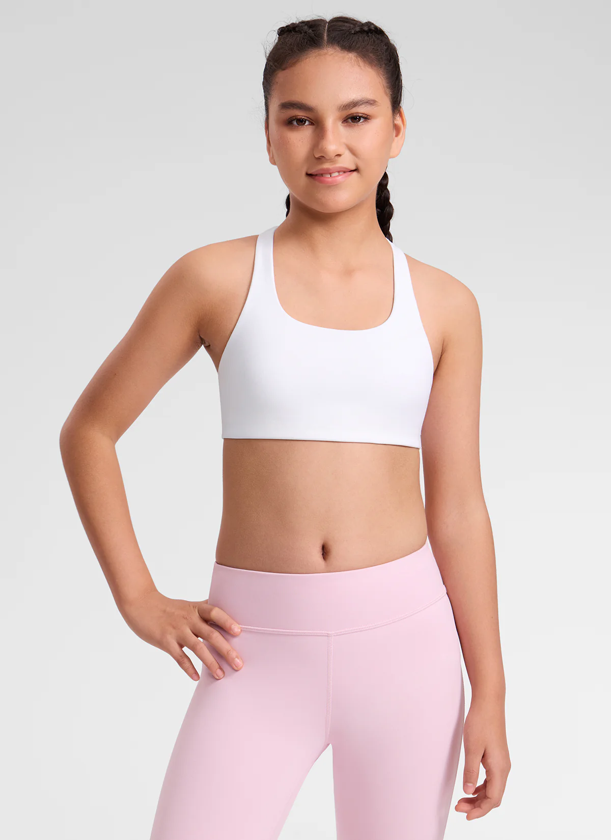 Girls Butterluxe U Neck Mold Sports Bra - Image 25