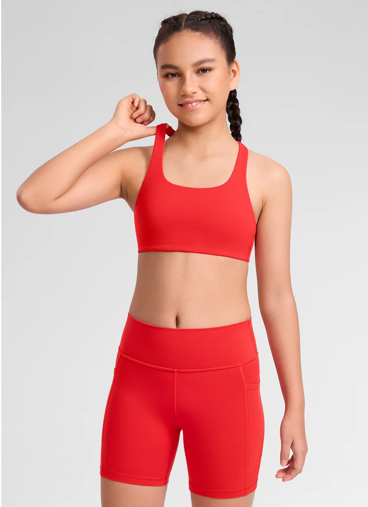 Girls Butterluxe U Neck Mold Sports Bra - Image 6
