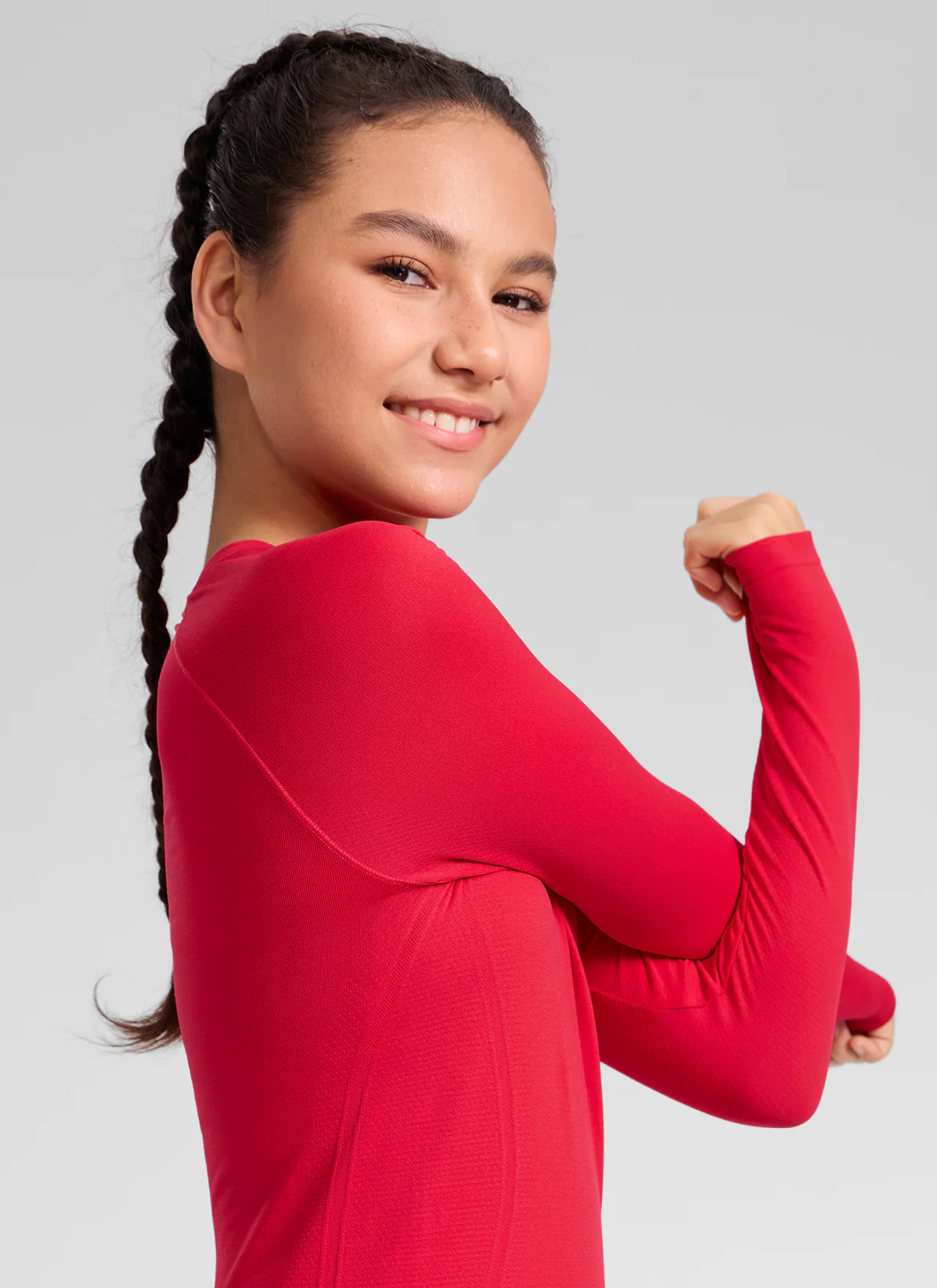 Girls Seamless Hip Length Long Sleeve - Image 10