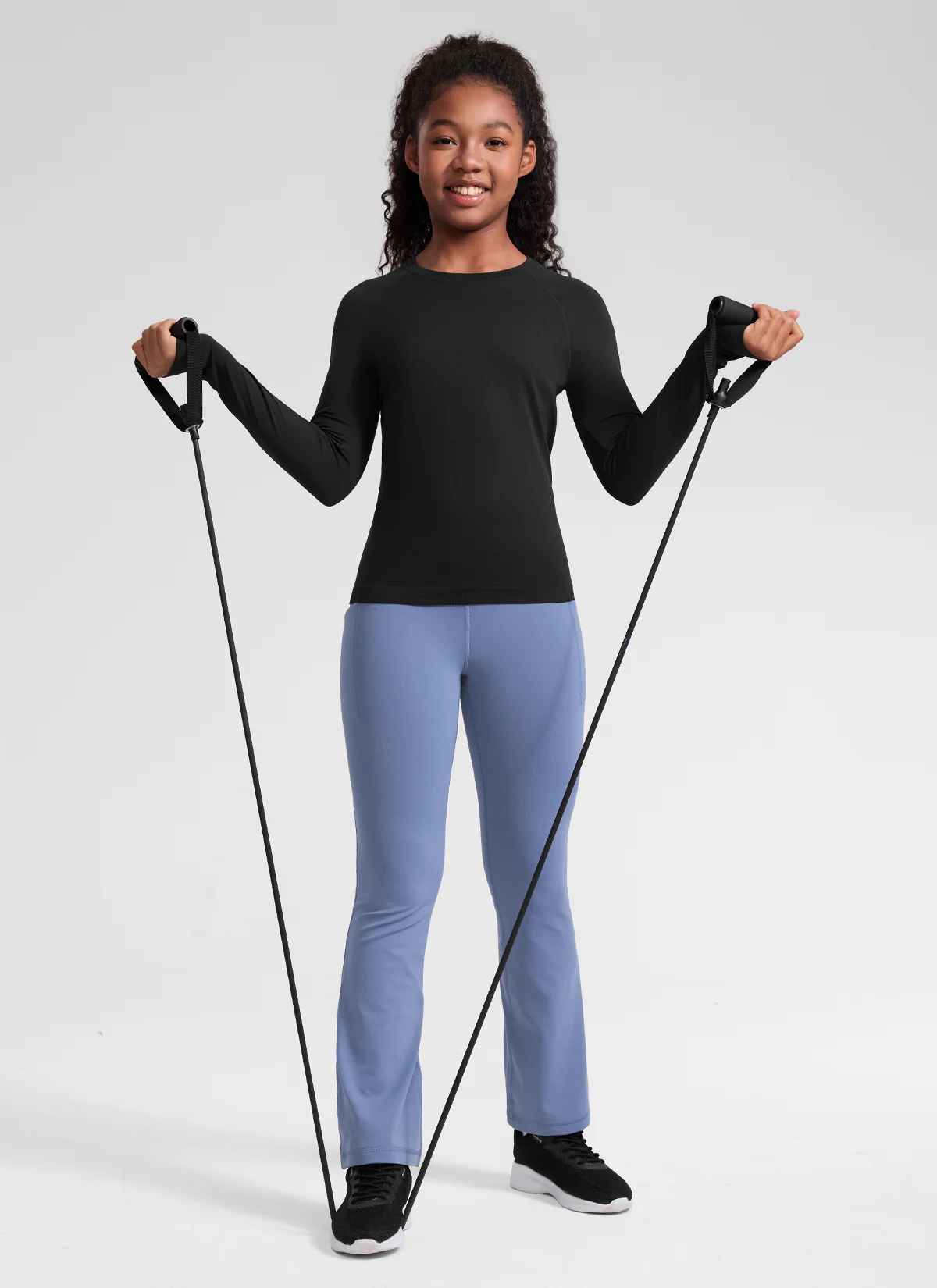 Girls Seamless Hip Length Long Sleeve - Image 13