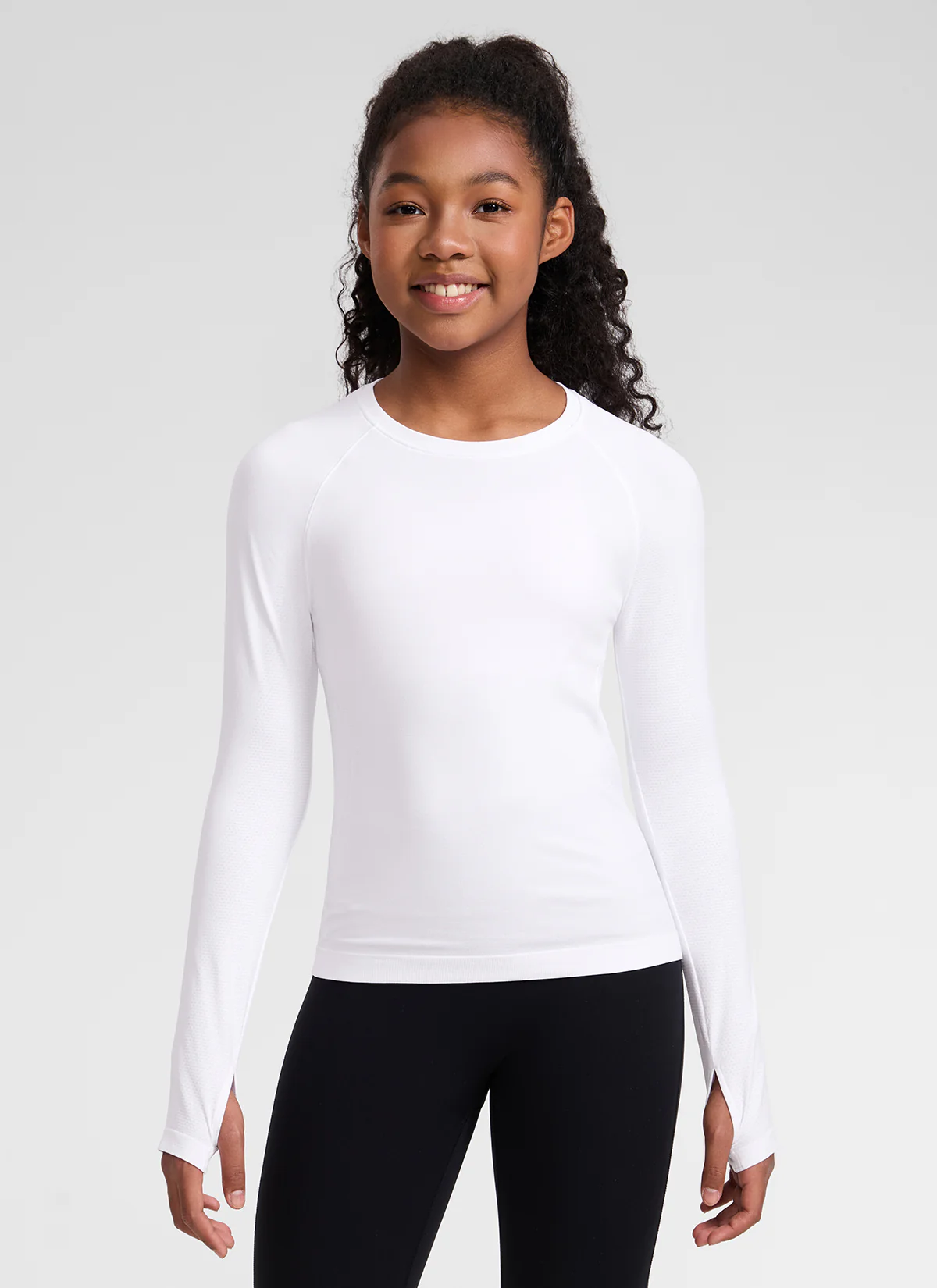 Girls Seamless Hip Length Long Sleeve - Image 16