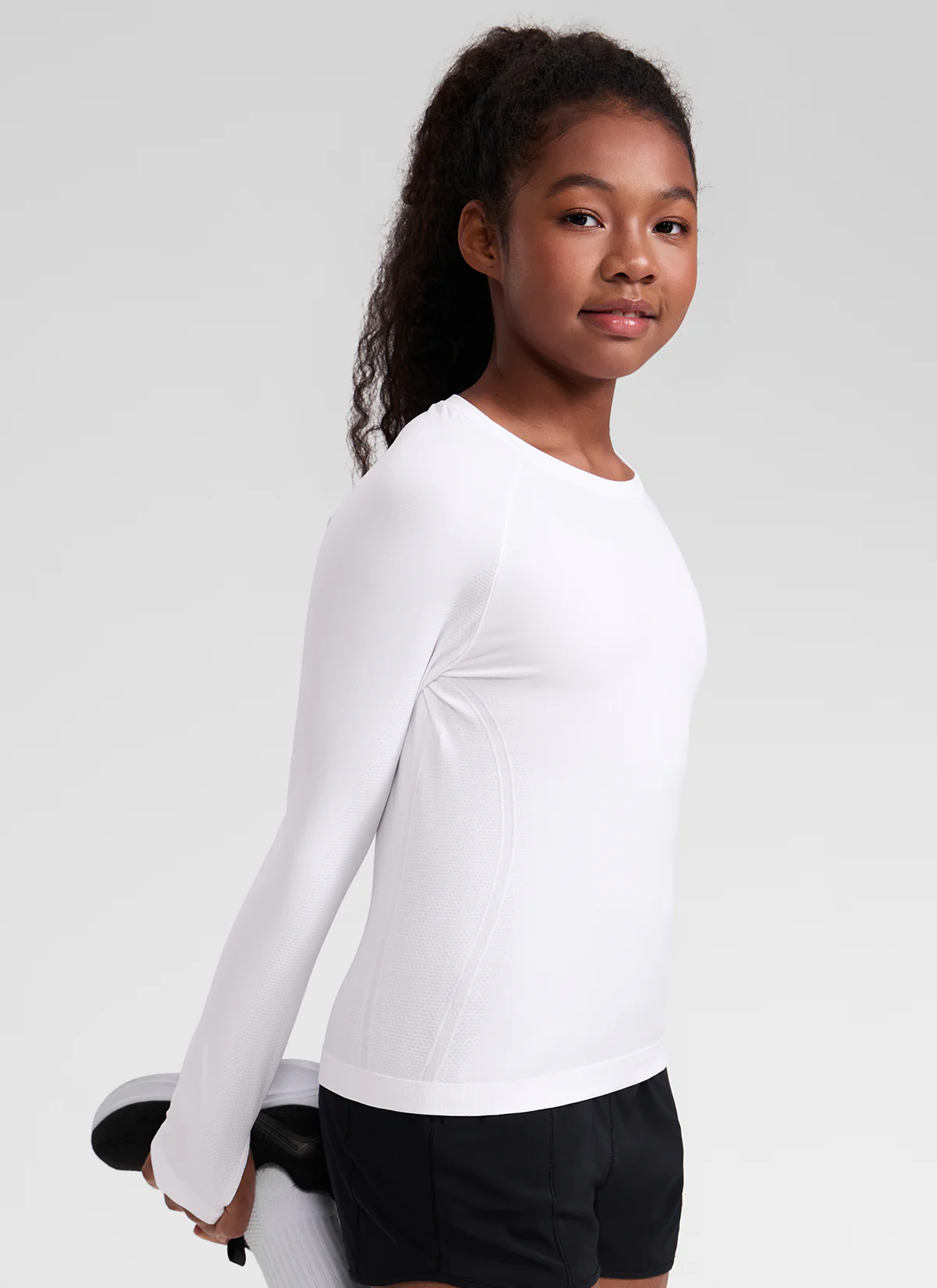 Girls Seamless Hip Length Long Sleeve - Image 20