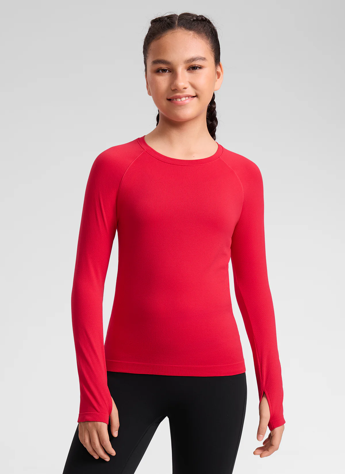 Girls Seamless Hip Length Long Sleeve - Image 6