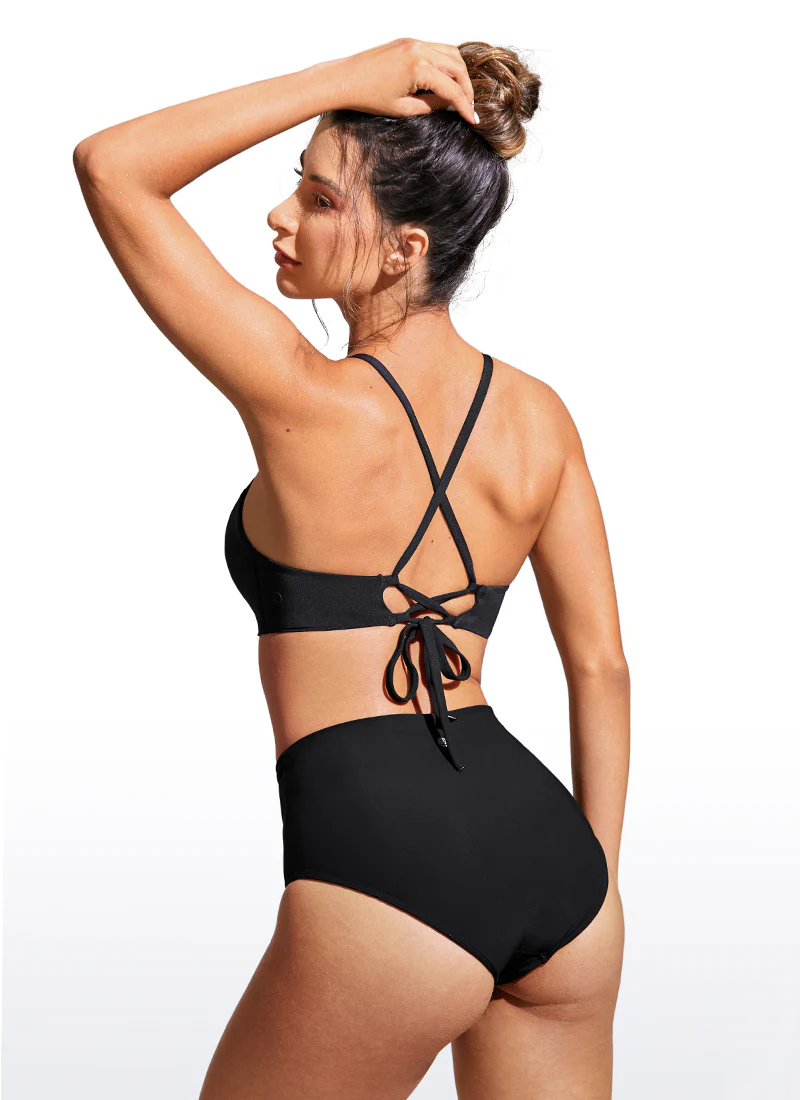 Sunshine Lace Up Strappy Bikini Top - Image 11