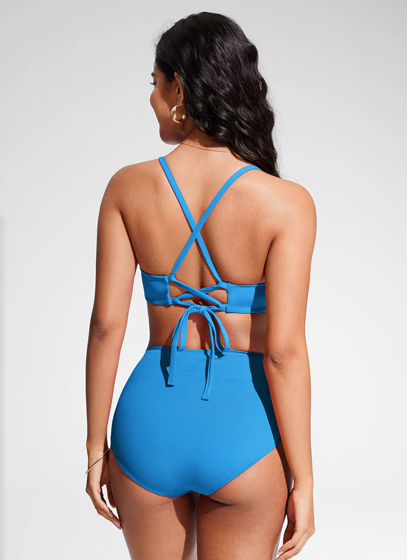 Sunshine Lace Up Strappy Bikini Top - Image 14