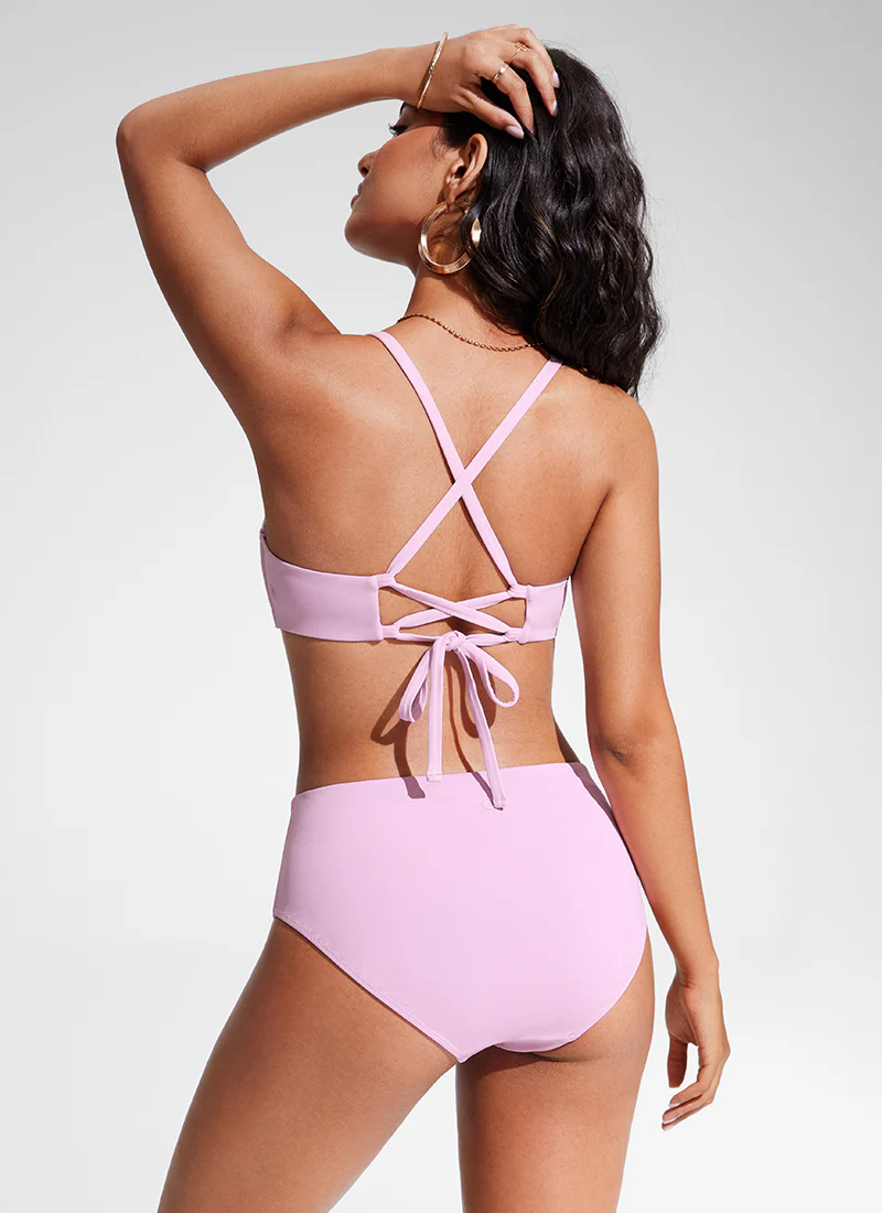 Sunshine Lace Up Strappy Bikini Top - Image 6