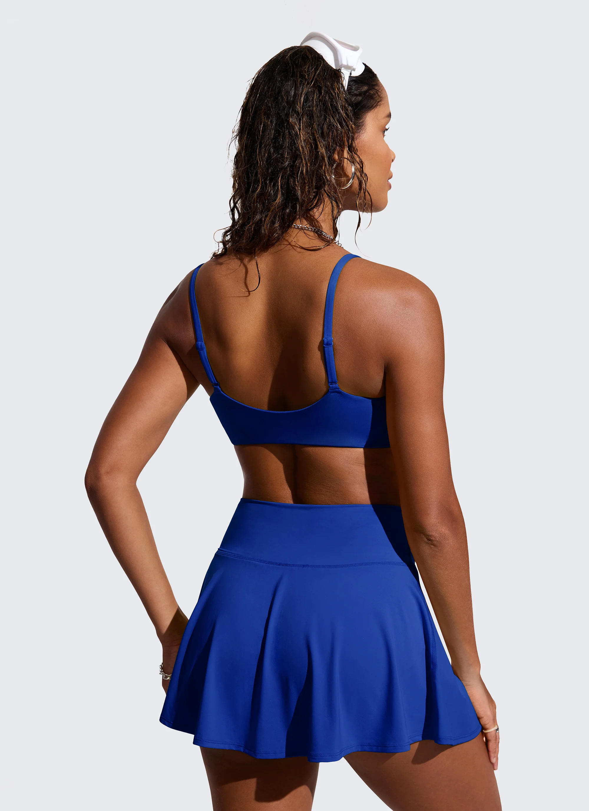Scoop Neck Adjustable Strap D-DD Bikini Top - Image 2