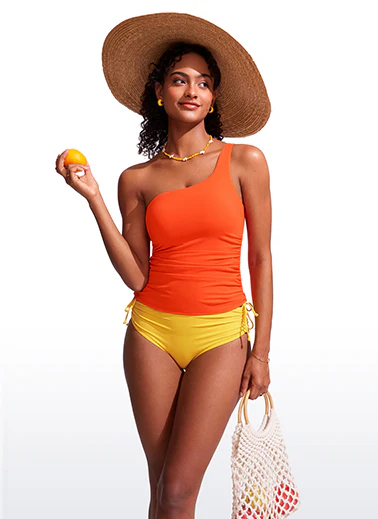 Sunshine Adjustable Ruched Tankini - Image 35