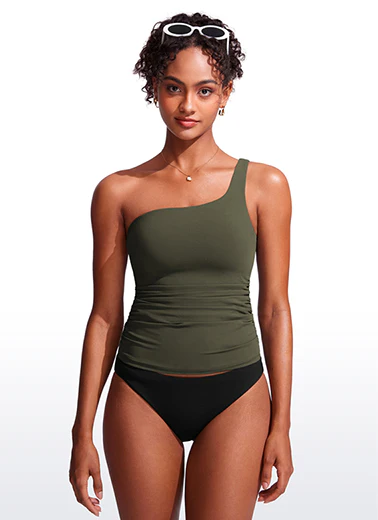 Sunshine Adjustable Ruched Tankini - Image 36