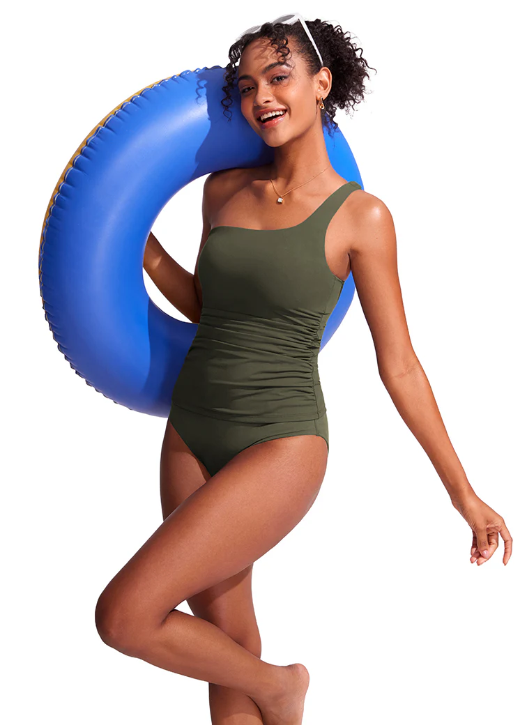 Sunshine Adjustable Ruched Tankini - Image 41