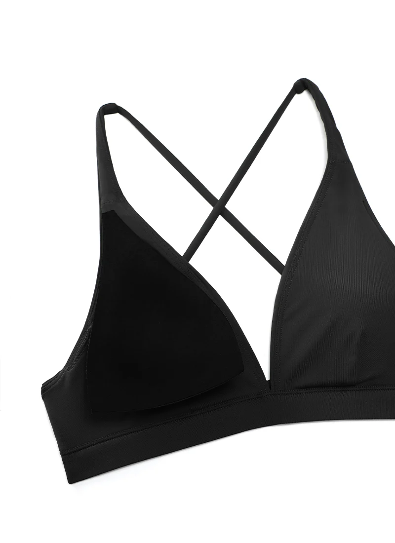 Sunshine Criss Cross Back V Neck Bikini Top - Image 12