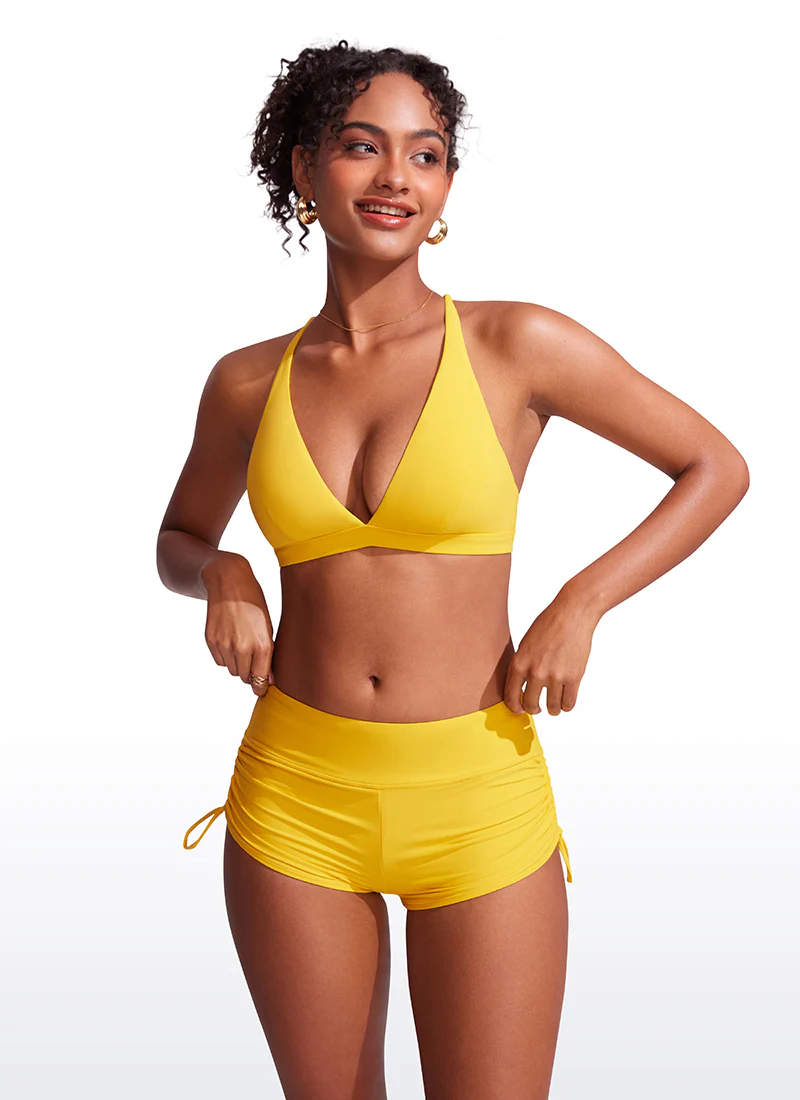 Sunshine Criss Cross Back V Neck Bikini Top - Image 27