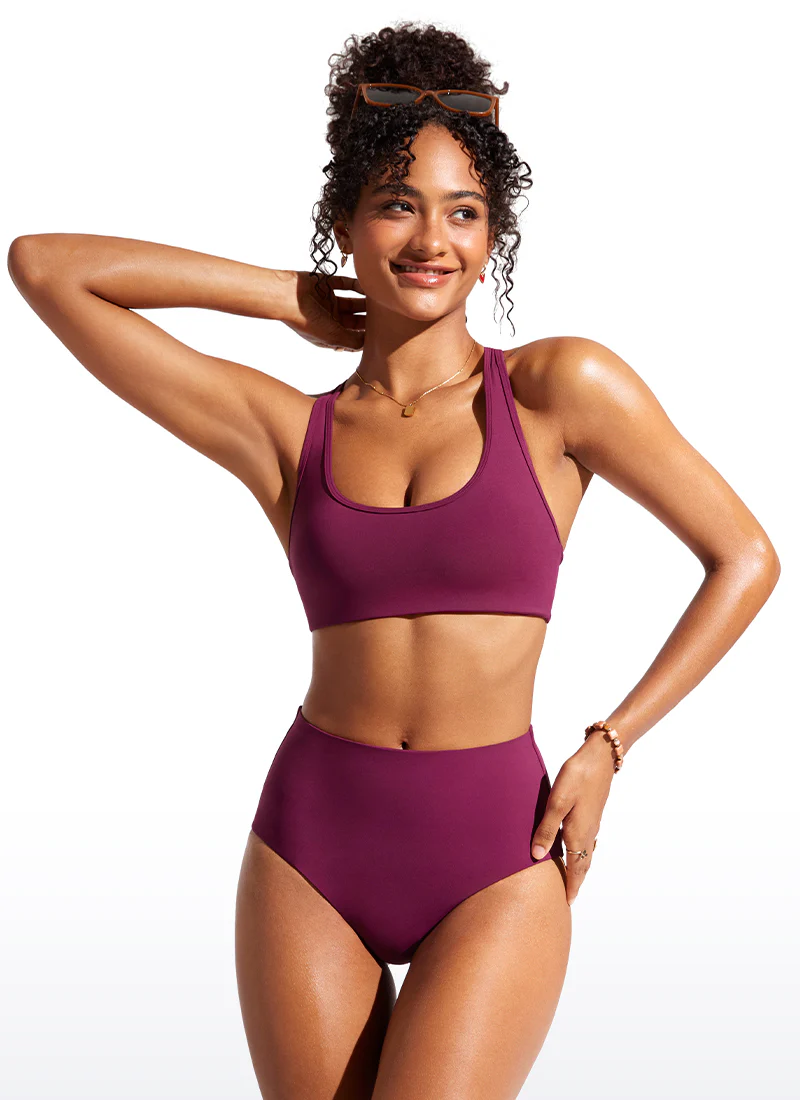 Sunshine U Neck Racerback Bikini Top - Image 16