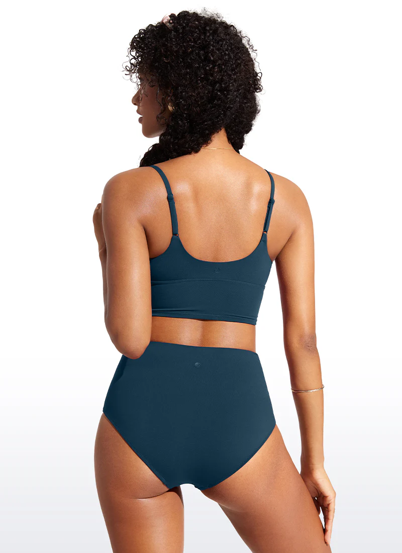 Sunshine Deep V Neck Strappy Bikini Top - Image 5
