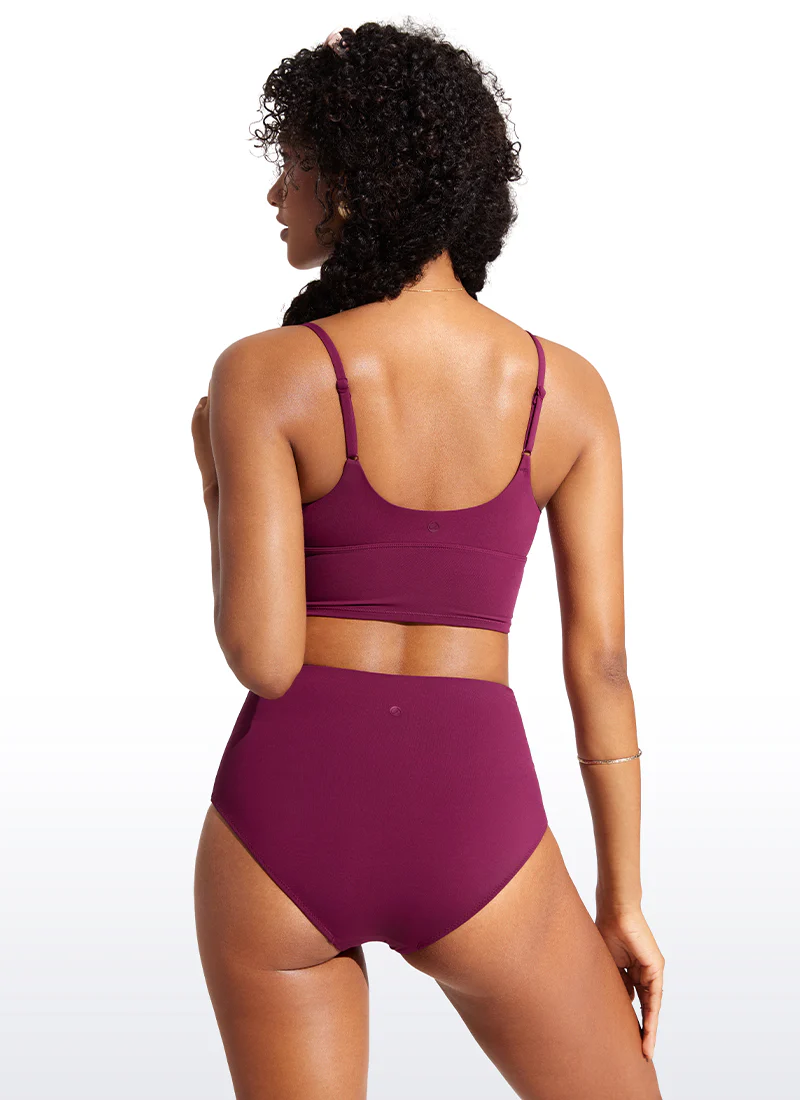 Sunshine Deep V Neck Strappy Bikini Top - Image 9