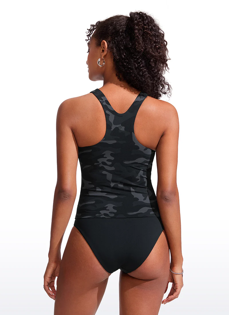 High Neck Racerback Tankini Top - Image 12