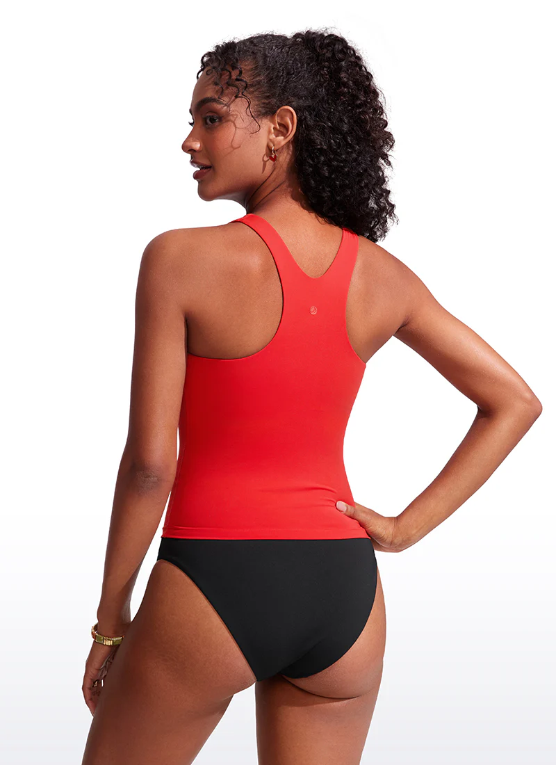 High Neck Racerback Tankini Top - Image 21