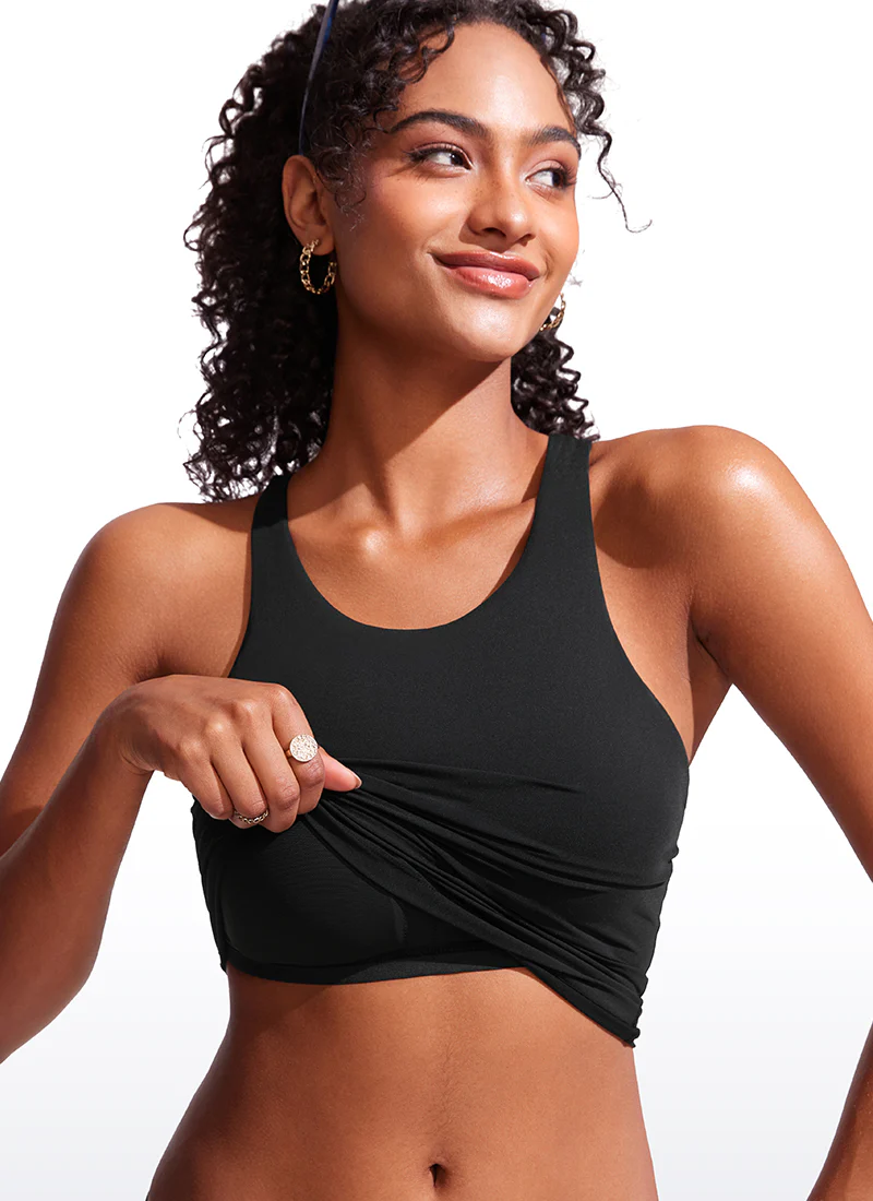 High Neck Racerback Tankini Top - Image 3