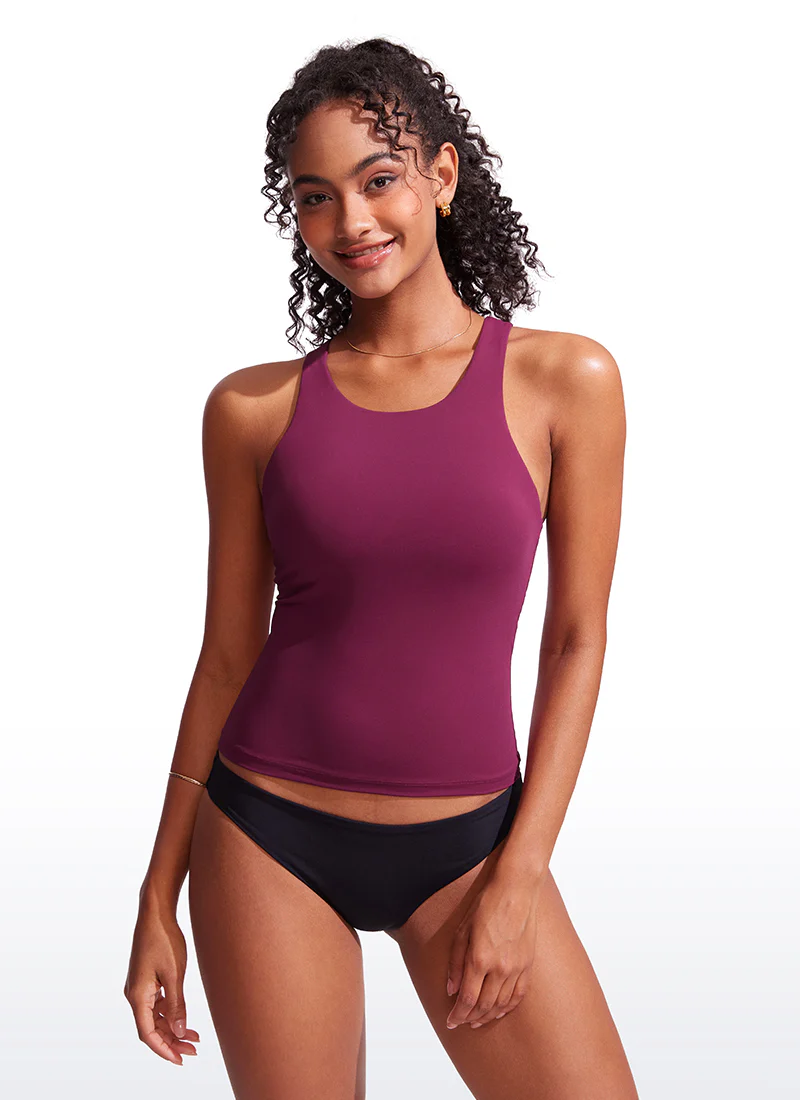High Neck Racerback Tankini Top - Image 6
