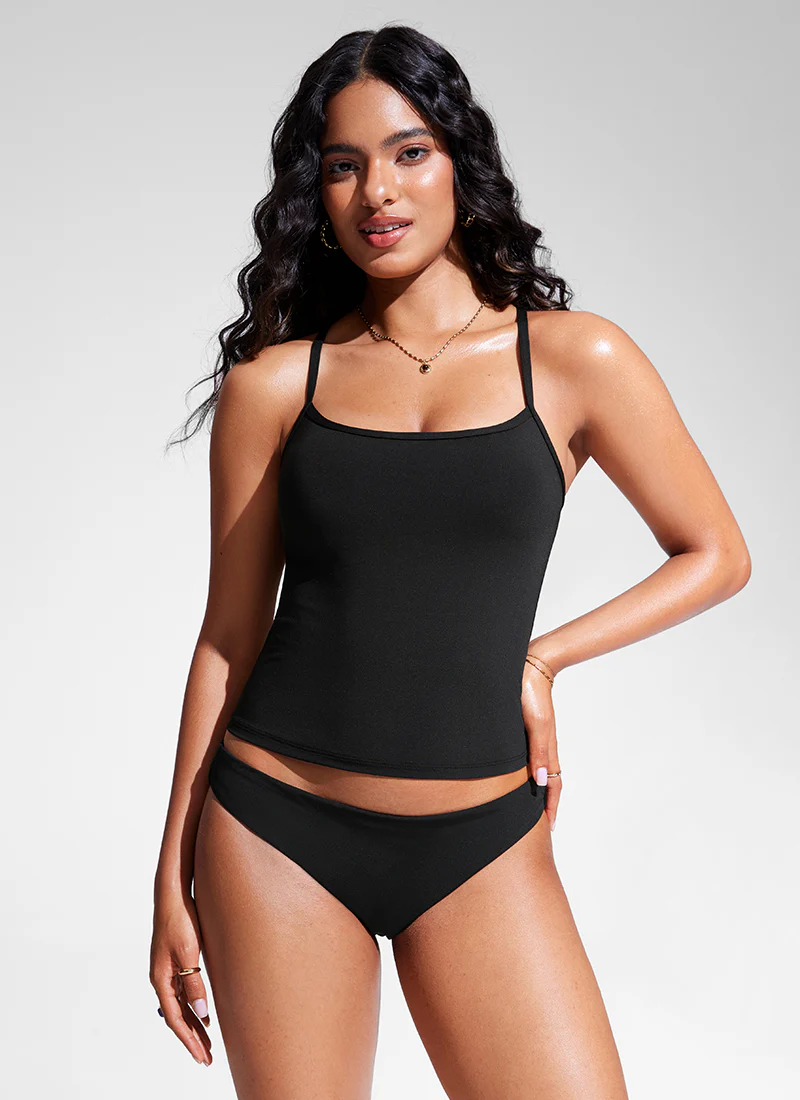 Sunshine Racerback Spaghetti Strap Tankini - Image 4