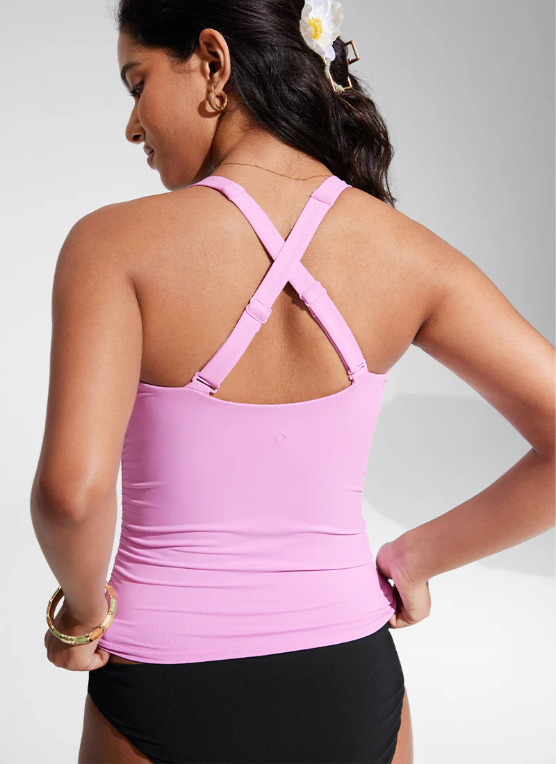 Sunshine Square Neck Tankini Top - Image 19