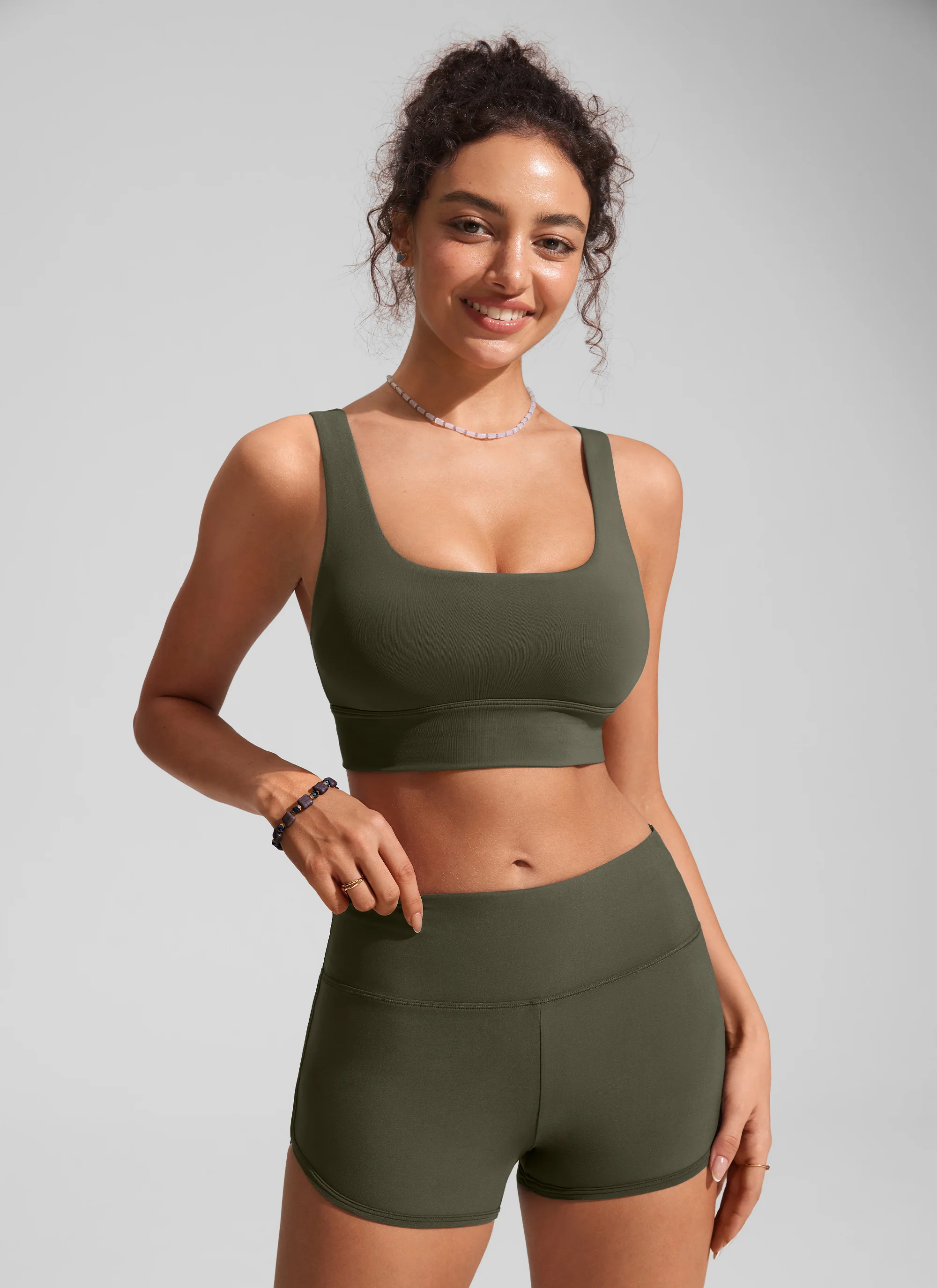 Supportive Modest Wide Straps Bikini Top - Image 17
