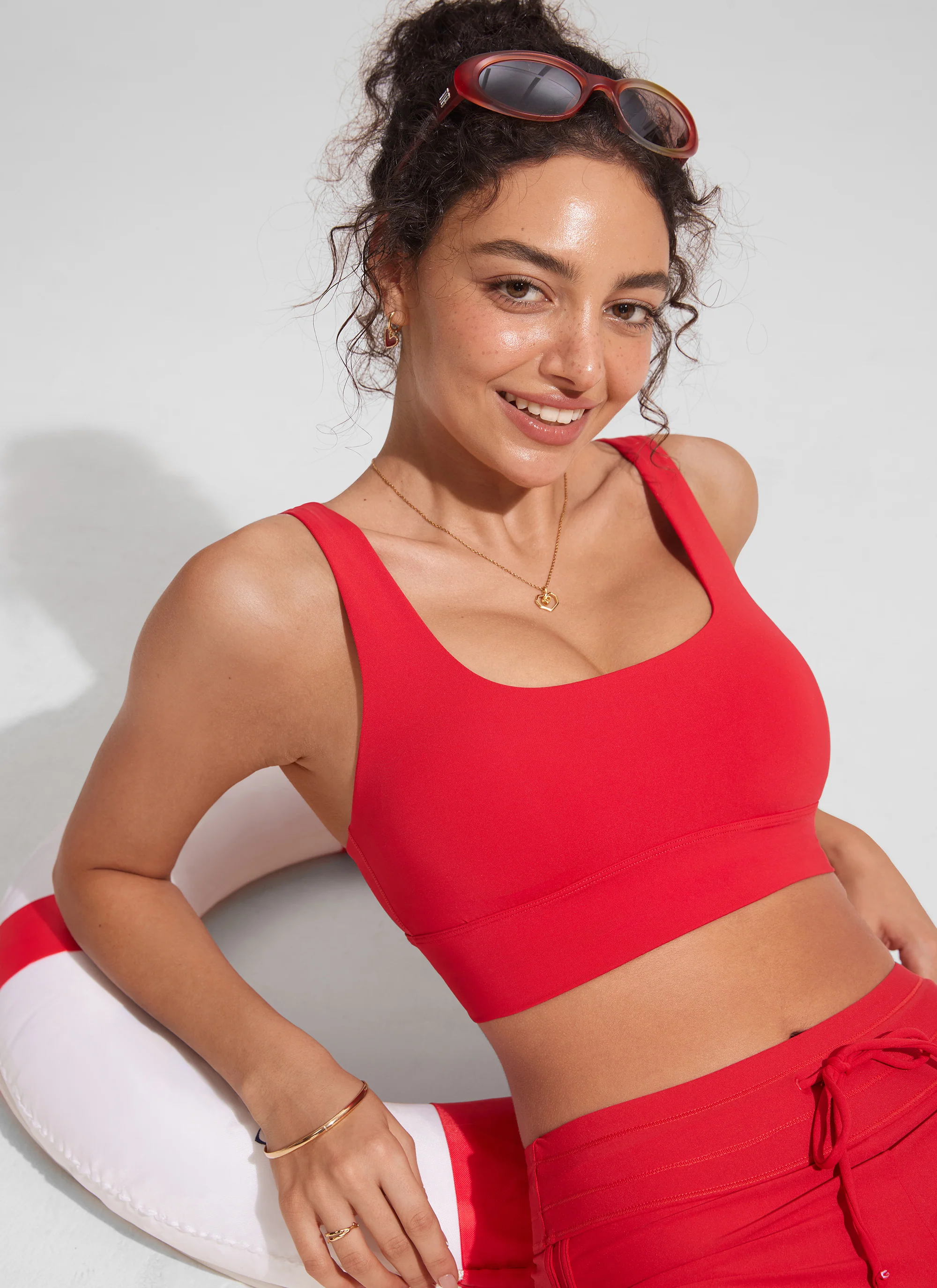 Supportive Modest Wide Straps Bikini Top - Image 3