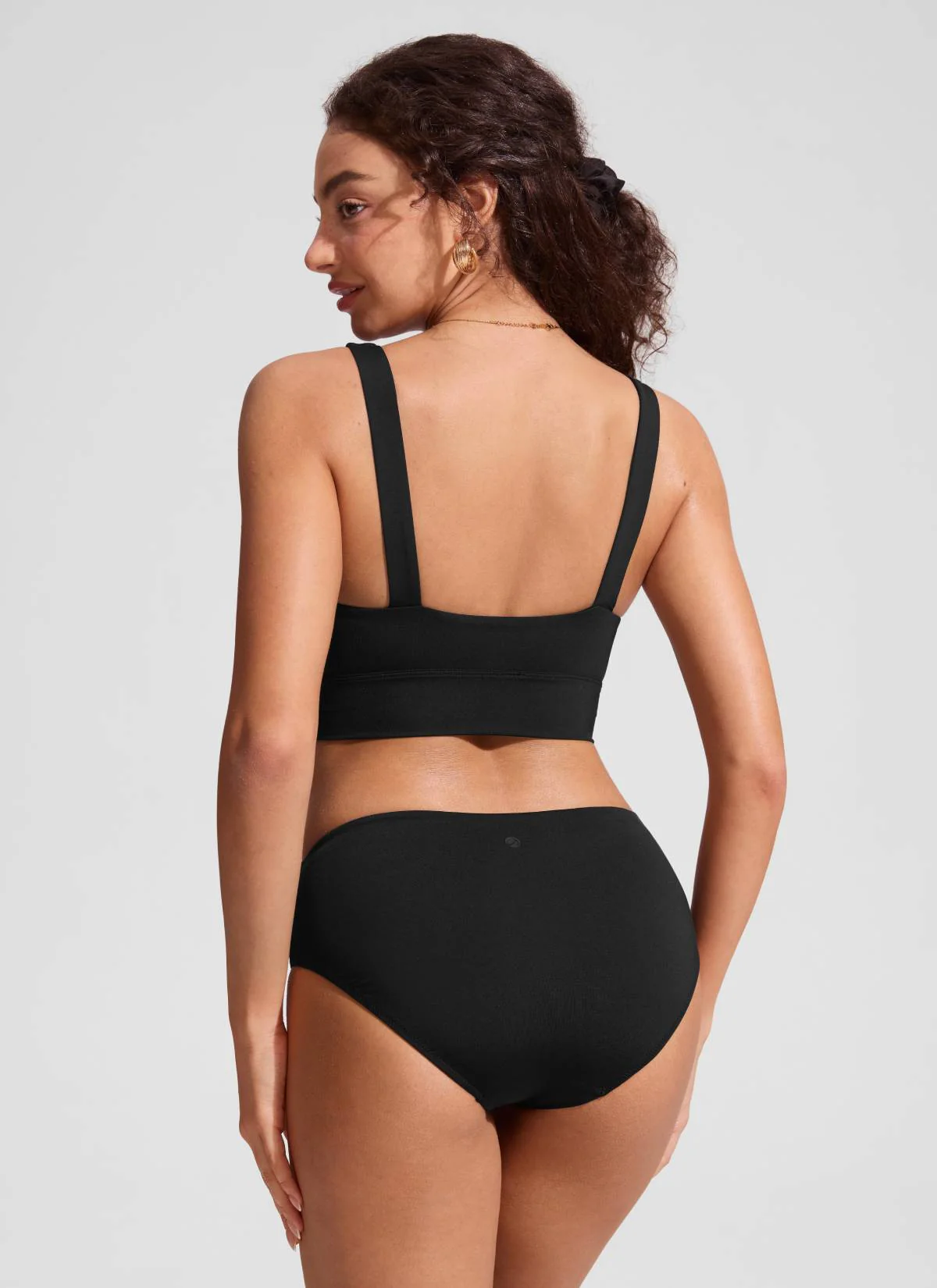 Supportive Modest Wide Straps Bikini Top - Image 6