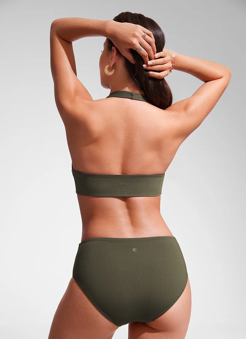 Halter Padded Backless Bikini Top - Image 15