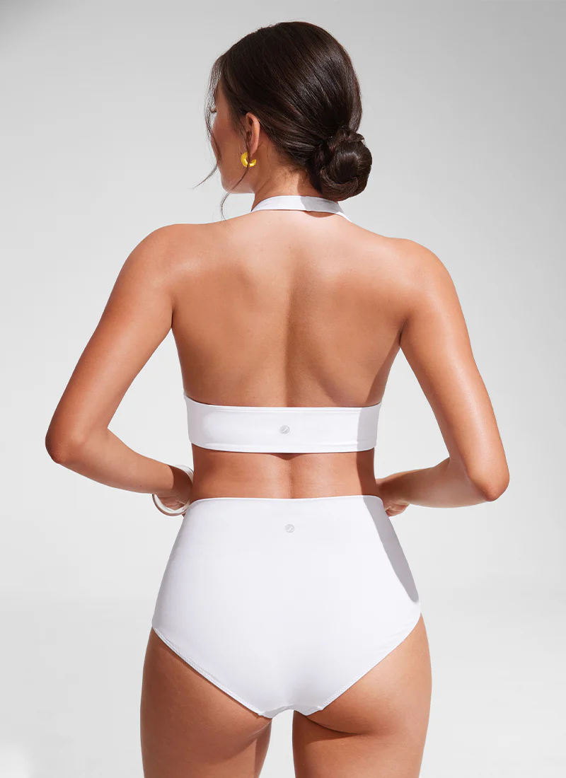 Halter Padded Backless Bikini Top - Image 23