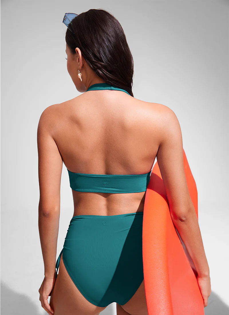 Halter Padded Backless Bikini Top - Image 31