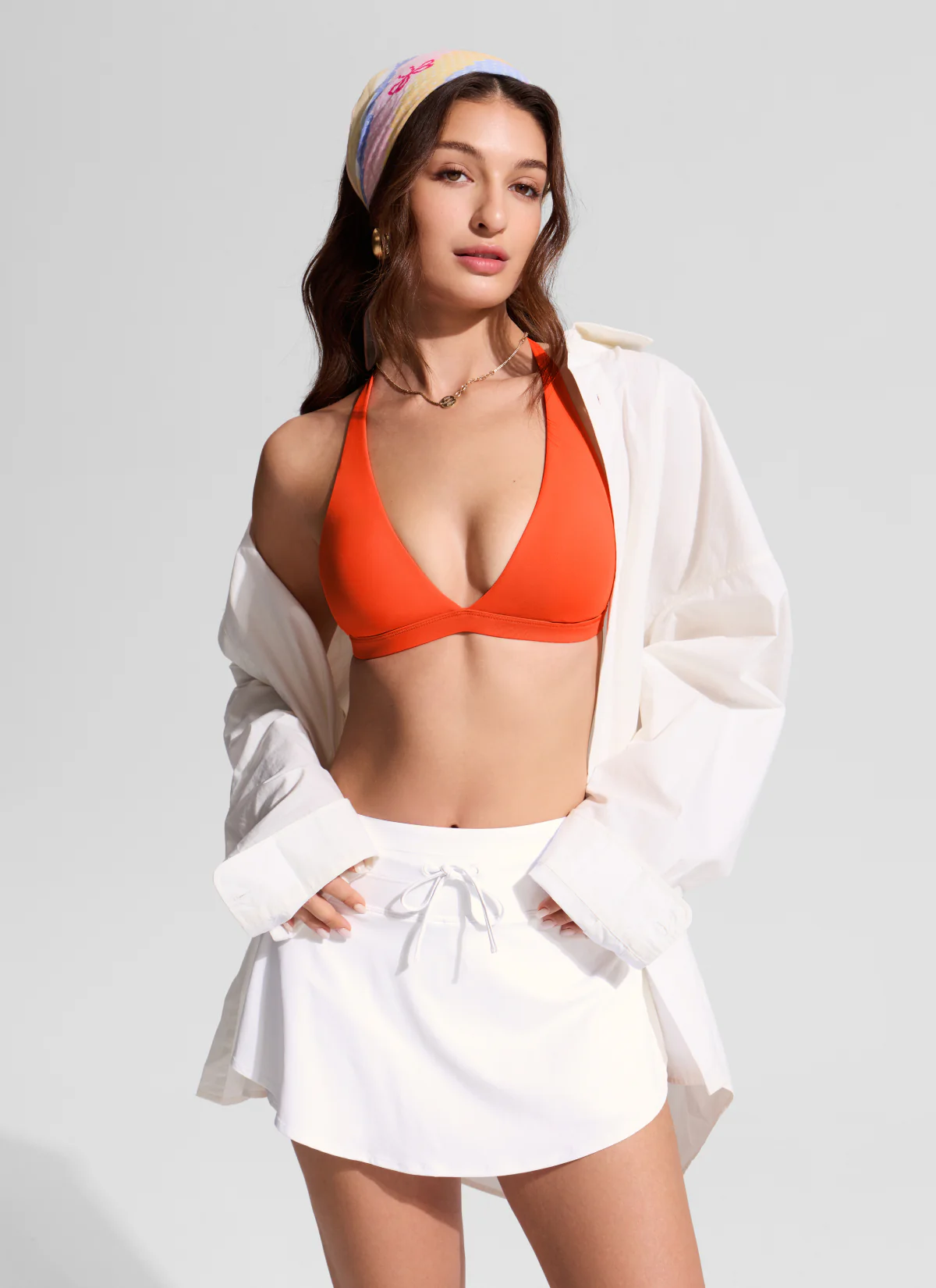 Deep V neck T back Triangle Bikini Top - Image 23
