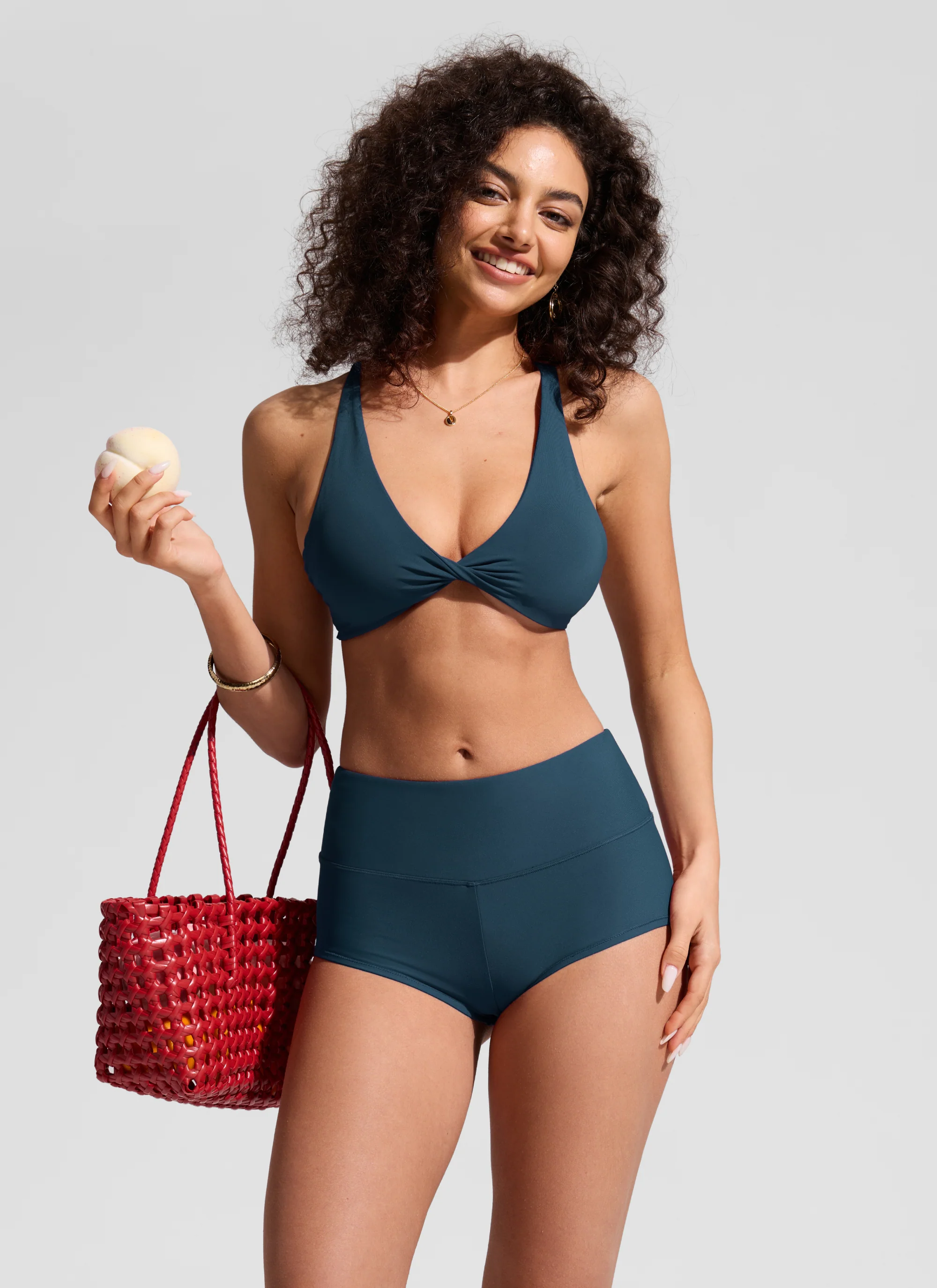 High Rise Boyshorts Bikini Bottom 2.5'' - Image 11