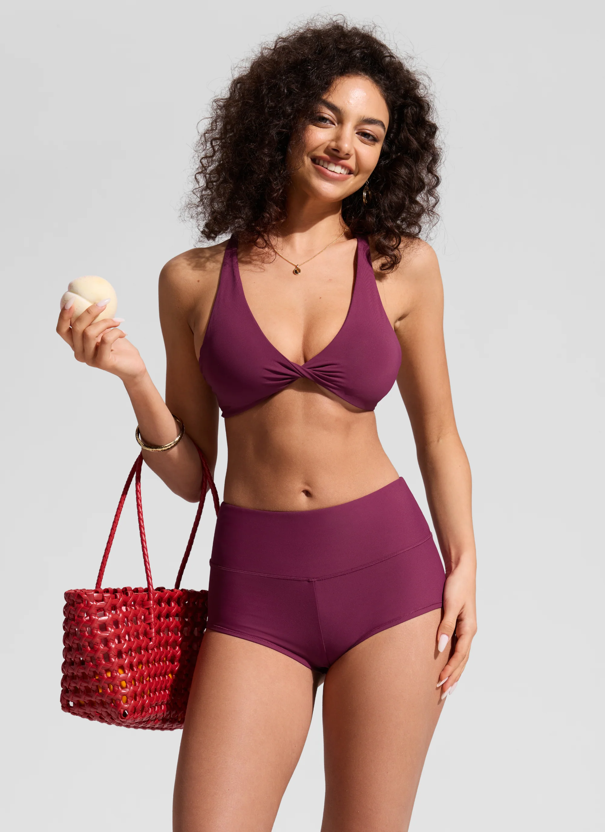 High Rise Boyshorts Bikini Bottom 2.5'' - Image 7
