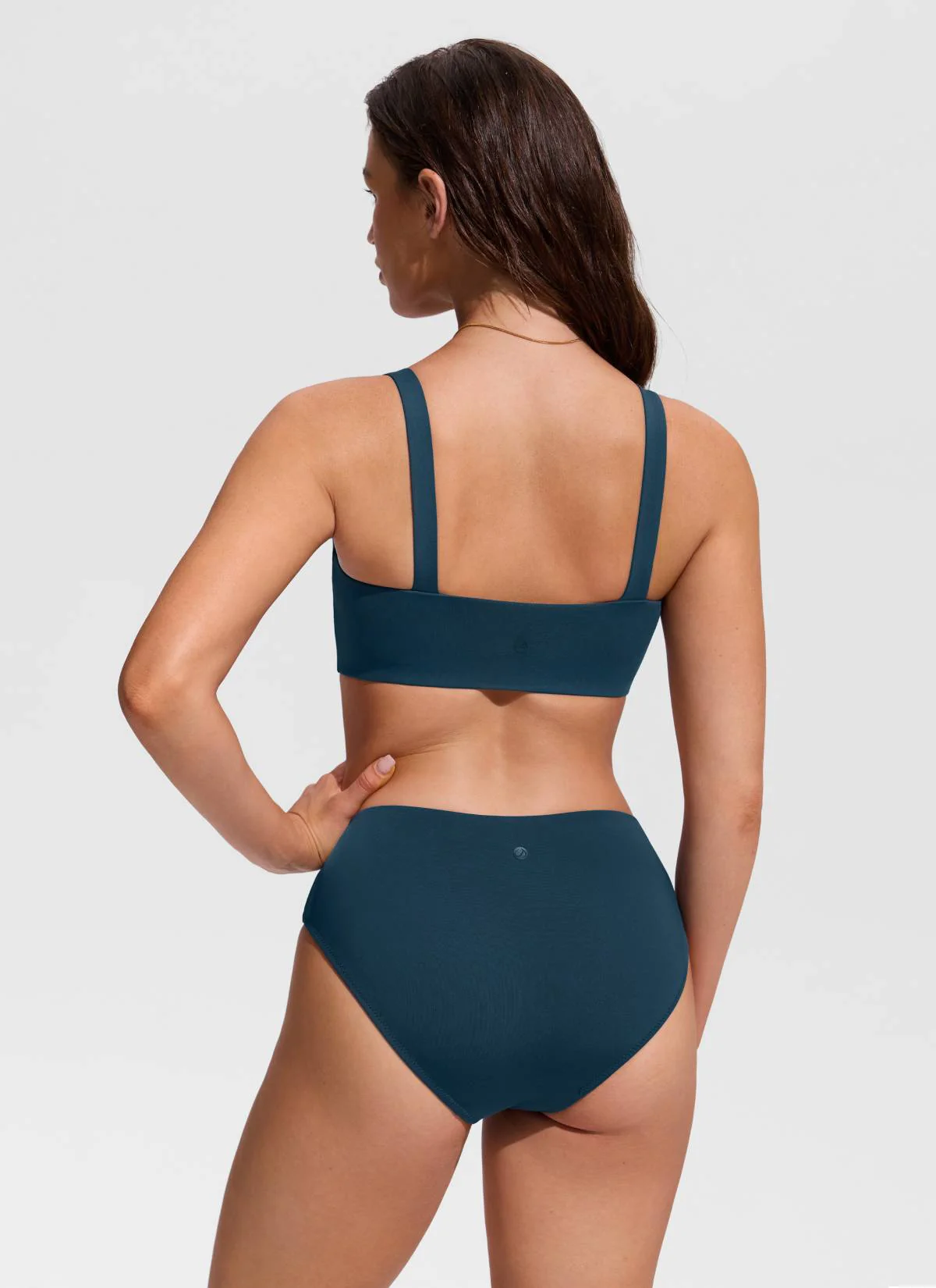 Square Neck Wide Flat Straps Bikini Top - Image 2