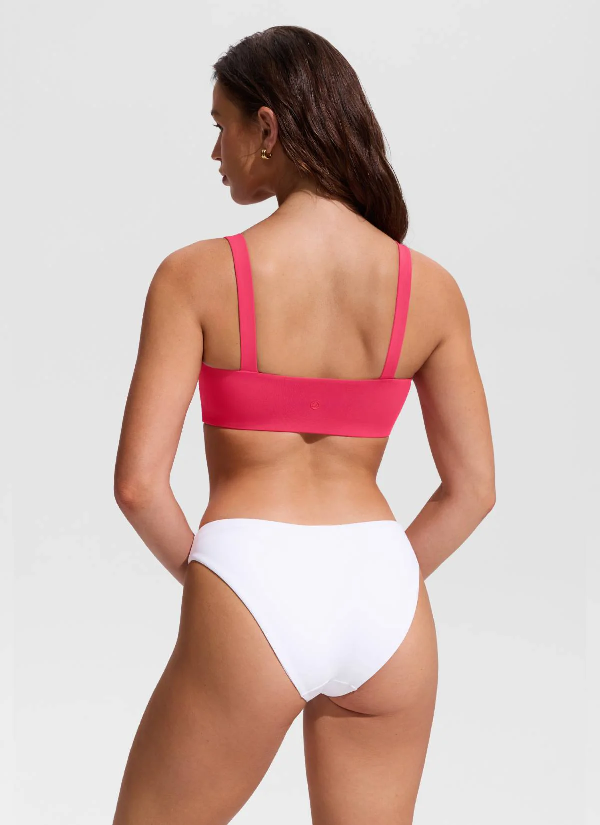 Square Neck Wide Flat Straps Bikini Top - Image 7