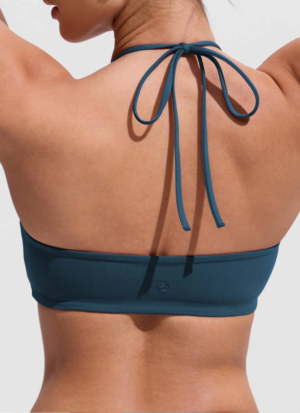 Halter Crewneck Self Tie Bikini Top - Image 10