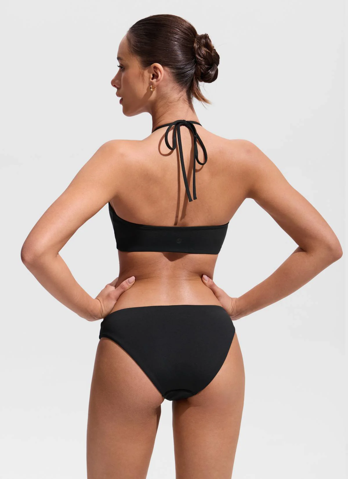 Halter Crewneck Self Tie Bikini Top - Image 17