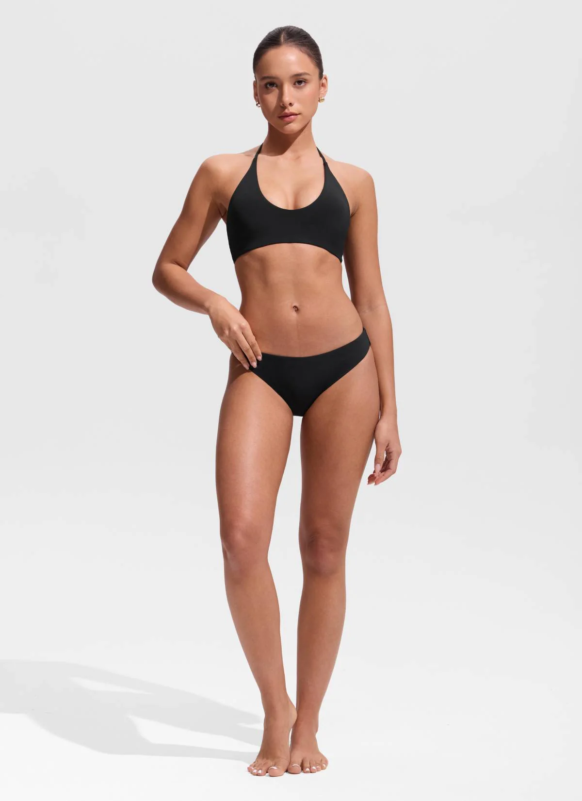 Halter Crewneck Self Tie Bikini Top - Image 18