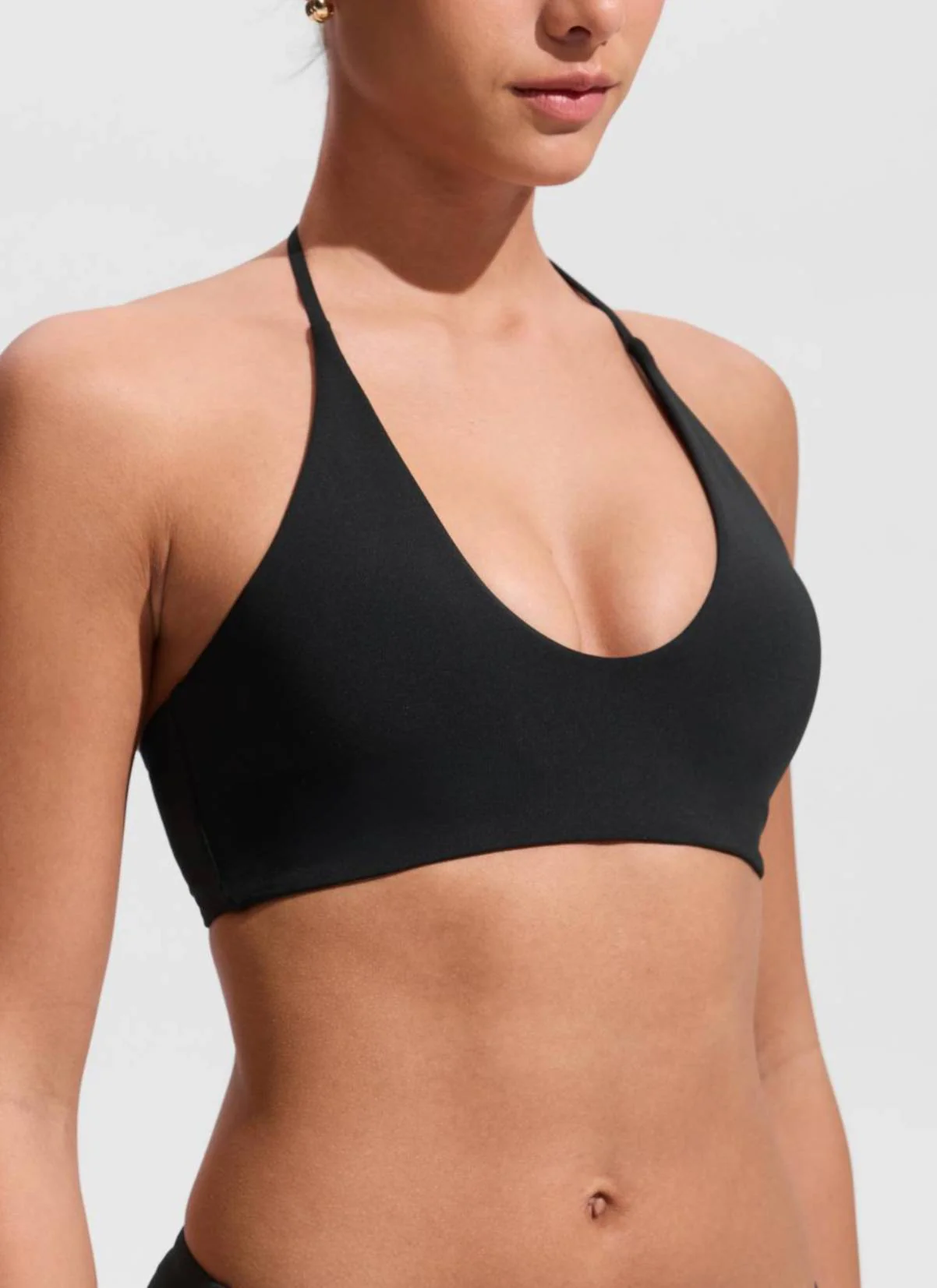 Halter Crewneck Self Tie Bikini Top - Image 19
