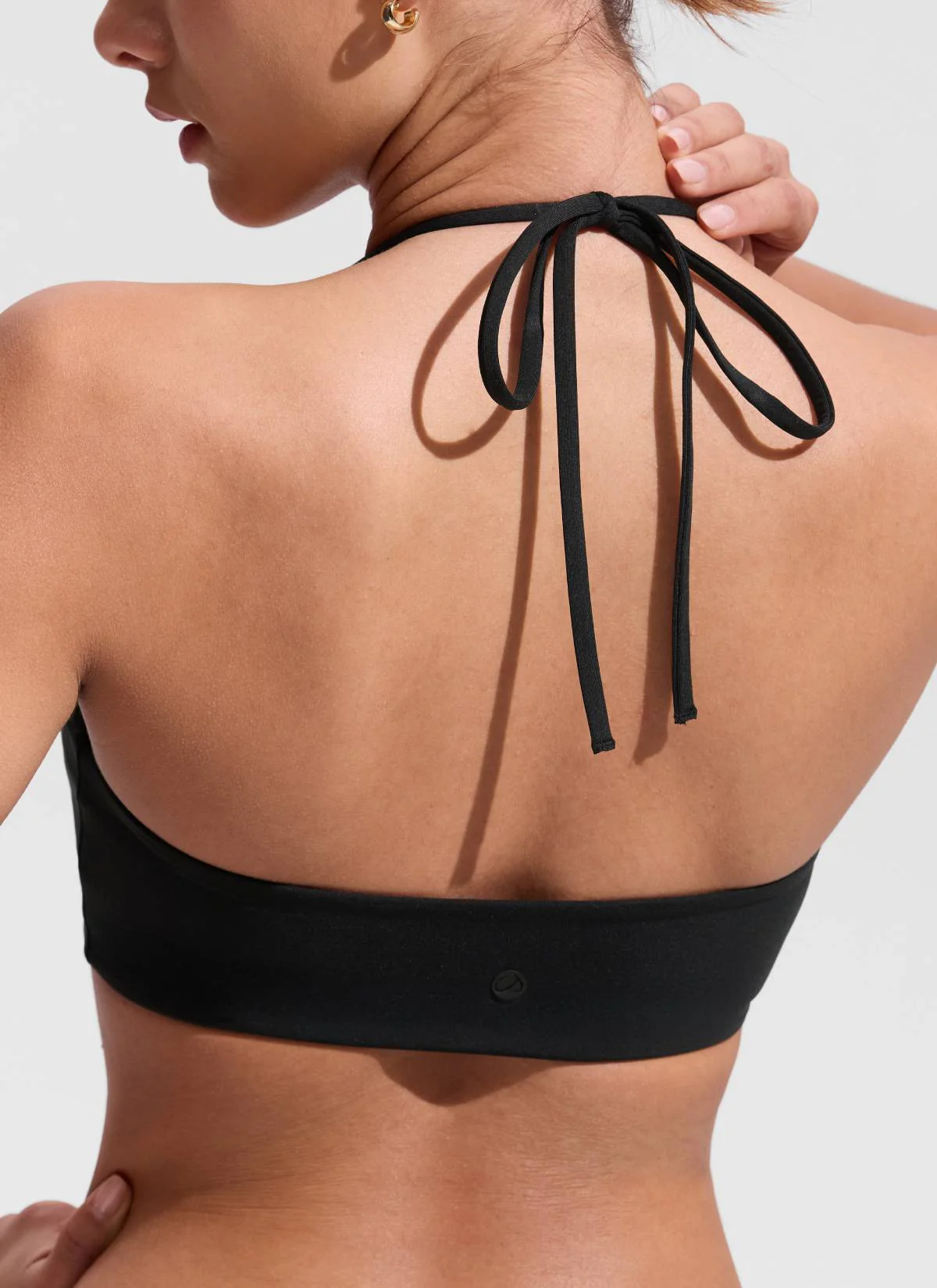 Halter Crewneck Self Tie Bikini Top - Image 20