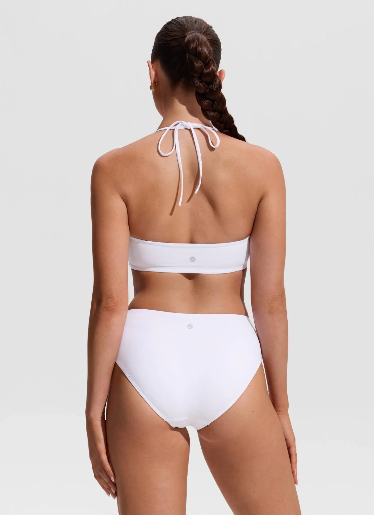 Halter Crewneck Self Tie Bikini Top - Image 23