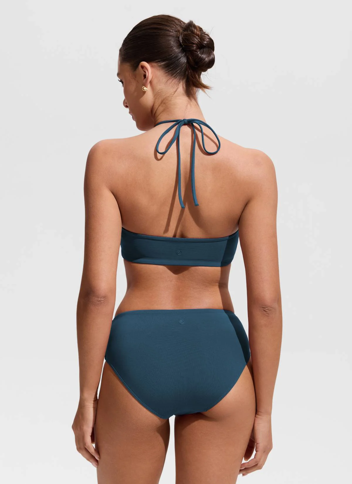 Halter Crewneck Self Tie Bikini Top - Image 7